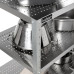 Стеллаж перфорированный КОБОР СКП-90/40/430