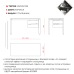 Стол офисный Kobor P-120/70 black/chicago Стол офисный Kobor P-120/70 black/chicago