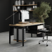Стол офисный Kobor P-100/70 black/natural Стол офисный Kobor P-100/70 black/natural