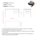Стол офисный Kobor P-120/70 black/natural