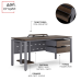 Стол офисный Kobor P-140/60 graphite/charlston Стол офисный Kobor P-140/60 graphite/charlston