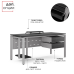 Стол офисный Kobor P-160/60 aluminum/wood Стол офисный Kobor P-160/60 aluminum/wood