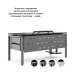 Стол офисный Kobor P-80/70 aluminum/wood Стол офисный Kobor P-80/70 aluminum/wood