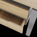 Стол офисный Kobor P-80/60 aluminum/natural