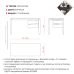 Стол офисный Kobor P-160/80 aluminum/charlston Стол офисный Kobor P-160/80 aluminum/charlston