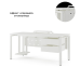 Стол офисный Kobor P-100/70 white/premium
