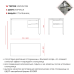 Стол офисный Kobor P-100/60 white/wood