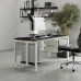 Стол офисный Kobor P-80/70 white/wood Стол офисный Kobor P-80/70 white/wood