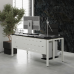 Стол офисный Kobor P-120/70 white/wood