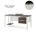 Стол офисный Kobor P-100/60 white/charlston Стол офисный Kobor P-100/60 white/charlston