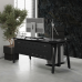 Стол офисный Kobor A-120/60 black/wood
