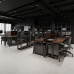 Стол офисный Kobor A-180/60 black/wood