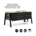 Стол офисный Kobor A-100/80 black/natural
