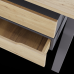 Стол офисный Kobor A-120/60 graphite/natural Стол офисный Kobor A-120/60 graphite/natural