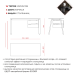 Стол офисный Kobor A-100/70 graphite/charlston Стол офисный Kobor A-100/70 graphite/charlston