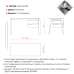 Стол офисный Kobor A-100/60 aluminum/premium