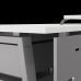 Стол офисный Kobor A-100/60 aluminum/premium