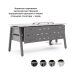 Стол офисный Kobor A-120/70 aluminum/premium