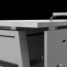 Стол офисный Kobor A-100/60 aluminum/chicago