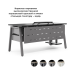 Стол офисный Kobor A-120/60 aluminum/wood