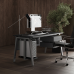 Стол офисный Kobor A-120/60 aluminum/wood