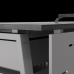 Стол офисный Kobor A-100/80 aluminum/wood