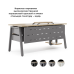 Стол офисный Kobor A-120/70 aluminum/natural