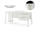 Стол офисный Kobor A-100/60 white/premium