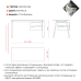 Стол офисный Kobor A-140/80 white/premium