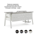 Стол офисный Kobor A-120/60 white/chicago