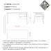 Стол офисный Kobor A-100/80 white/chicago Стол офисный Kobor A-100/80 white/chicago