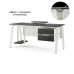 Стол офисный Kobor A-160/80 white/wood Стол офисный Kobor A-160/80 white/wood