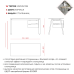 Стол офисный Kobor A-120/60 white/natural