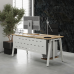 Стол офисный Kobor A-120/60 white/natural