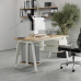 Стол офисный Kobor A-120/60 white/natural