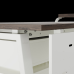 Стол офисный Kobor A-100/80 white/charlston