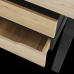 Стол офисный Kobor AB-80/60 black/natural Стол офисный Kobor AB-80/60 black/natural
