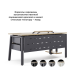 Стол офисный Kobor AB-80/80 graphite/natural