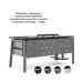 Стол офисный Kobor AB-80/80 aluminum/wood Стол офисный Kobor AB-80/80 aluminum/wood