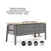 Стол офисный Kobor AB-180/60 aluminum/natural Стол офисный Kobor AB-180/60 aluminum/natural