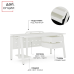 Стол офисный Kobor AB-140/80 white/premium