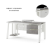 Стол офисный Kobor AB-160/70 white/chicago