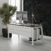 Стол офисный Kobor AB-160/70 white/chicago