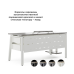 Стол офисный Kobor AB-100/80 white/chicago