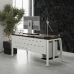 Стол офисный Kobor AB-100/60 white/charlston Стол офисный Kobor AB-100/60 white/charlston