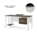 Стол офисный Kobor AB-120/60 white/charlston Стол офисный Kobor AB-120/60 white/charlston
