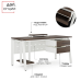 Стол офисный Kobor AB-140/70 white/charlston Стол офисный Kobor AB-140/70 white/charlston