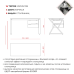 Стол офисный Kobor W-80/70 black/premium