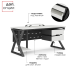 Стол офисный Kobor W-160/80 black/premium