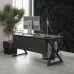 Стол офисный Kobor W-100/80 black/chicago